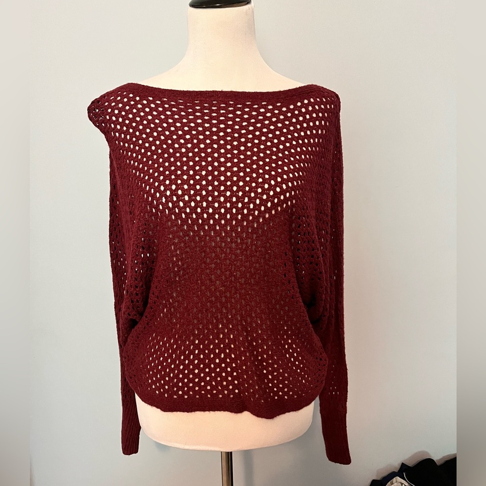 Express maroon sweater sz L